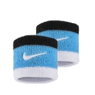 Nike Swoosh Polsini Corti - Black/Baltic Blue/White