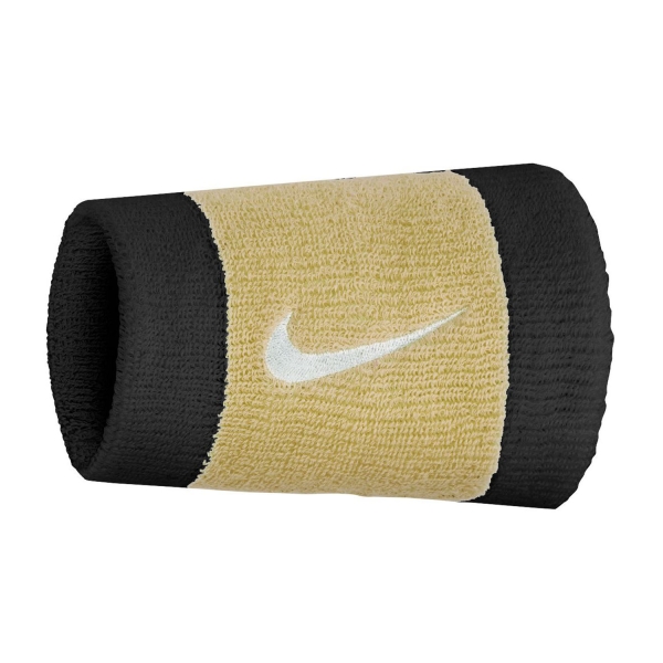 Tennis Wristbands Nike Premier Large Wristbands  Black/Team Gold/White N.000.1586.055.OS
