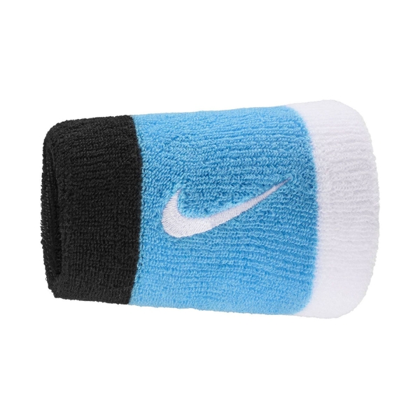 Tennis Wristbands Nike Premier Large Wristbands  Black/Baltic Blue/White N.000.1586.062.OS