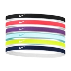 Nike Jacquard 2.0 x 6 Mini Hairbands - Black/Aster Pink/White