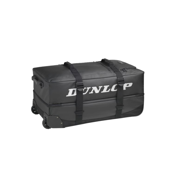 Dunlop Tennis Bag Dunlop Pro Wheelie Travel Trolley  Black 10312737