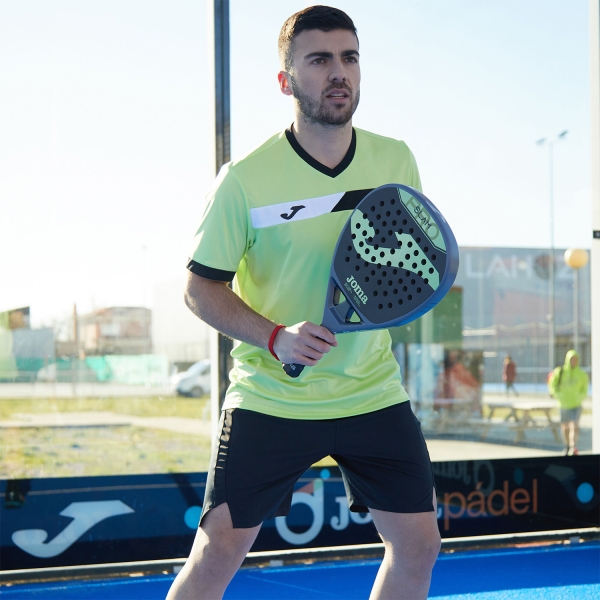 Joma Court Maglietta - Lime Punch/Black/White