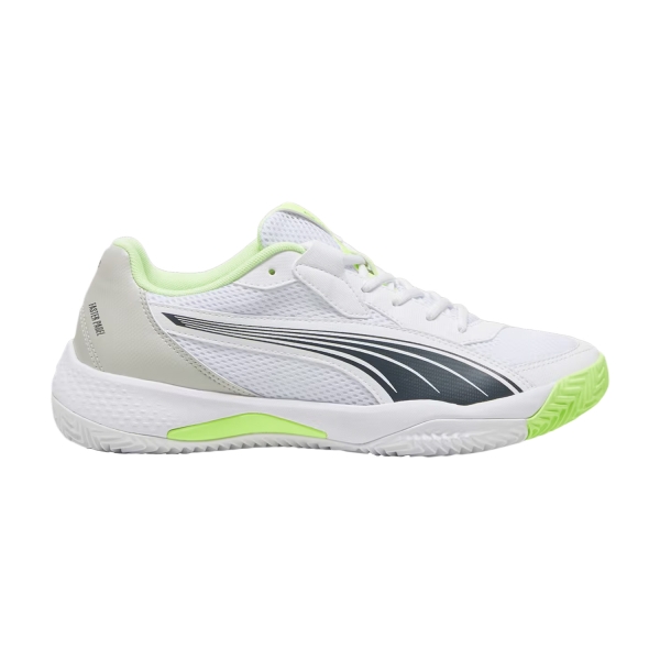 Padel Shoes Puma NOVA Court  White/Luminous Blue/Fizzy Apple/Shadow Gray 10759804