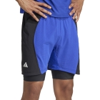 adidas Set AEROREADY 2 in 1 7in Shorts - Lucid Blue/Black