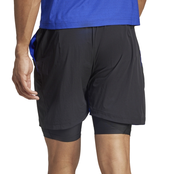 adidas Set AEROREADY 2 in 1 7in Shorts - Lucid Blue/Black