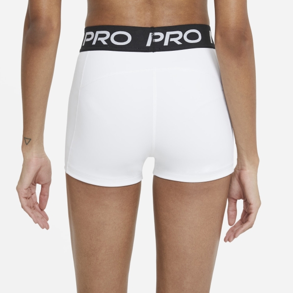 Nike Pro 3in Shorts - White/Black