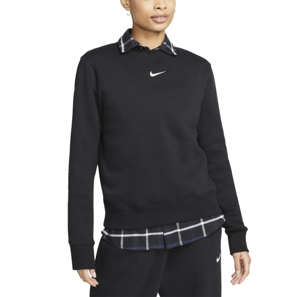 Maglie e Felpe Tennis Donna Nike Phoenix Crew Felpa  Black/Sail DQ5751010
