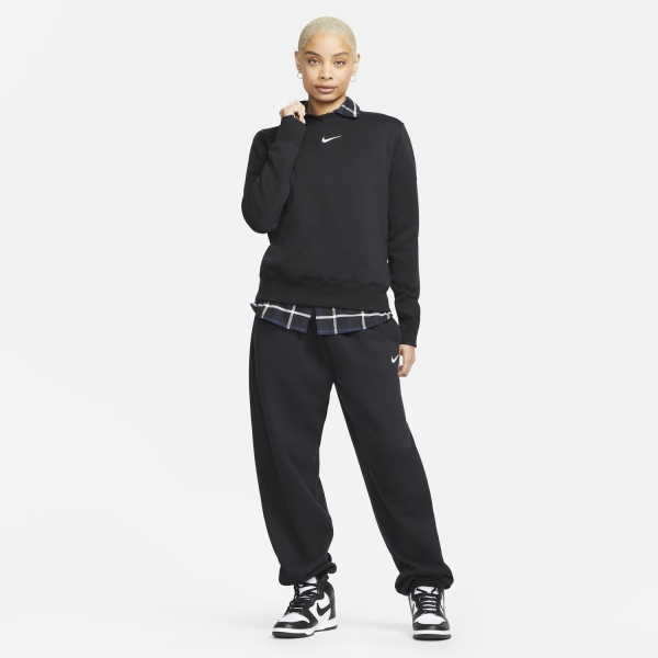 Nike Phoenix Crew Felpa - Black/Sail