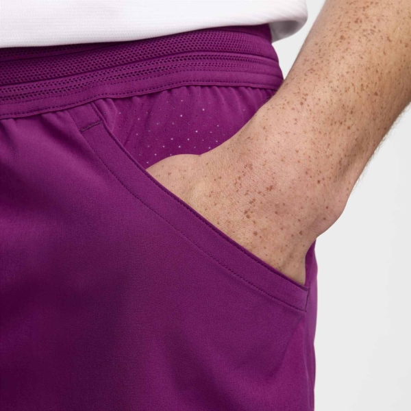 Nike Dri-FIT ADV Rafa Nadal 7in Shorts - Sangria/White
