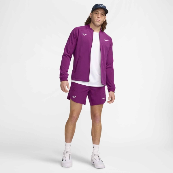 Nike Dri-FIT ADV Rafa Nadal 7in Shorts - Sangria/White