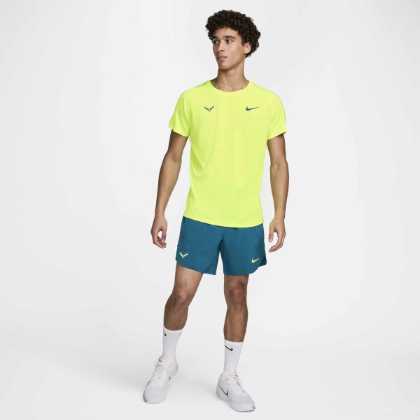 Nike Rafa Challenger Maglietta - Volt/Geode Teal