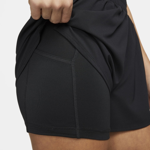 Nike Classic One 2 in 1 3in Shorts - Black/Reflective Silver
