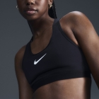 Nike Swoosh Logo Reggiseno Sportivo - Black/Iron Grey/White