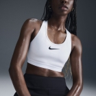 Nike Swoosh Logo Reggiseno Sportivo - White/Black
