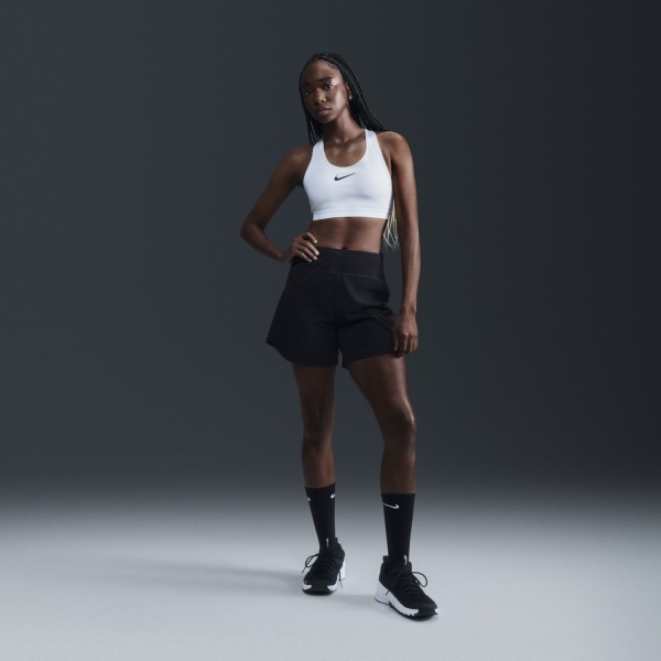 Nike Swoosh Logo Reggiseno Sportivo - White/Black