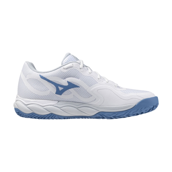 Mizuno Wave Enforce Court Clay - White/Parisian Blue/Plein Air
