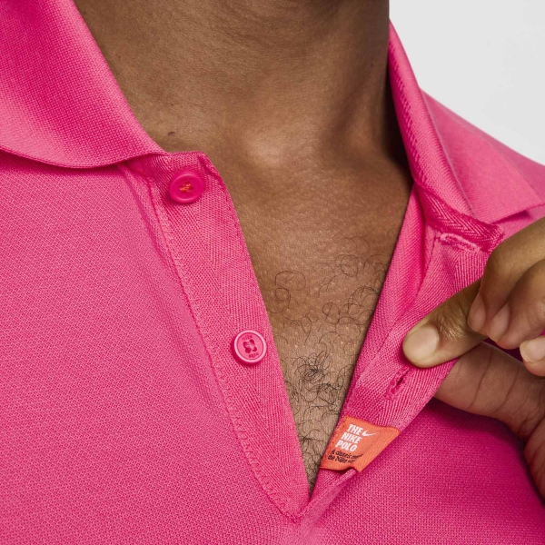 Nike Rafa Logo Polo - Aster Pink/White
