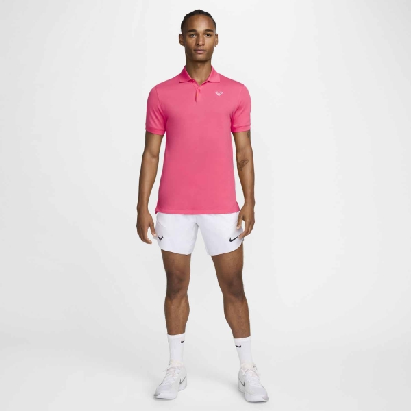 Nike Rafa Logo Polo - Aster Pink/White