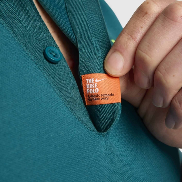 Nike Rafa Logo Polo - Geode Teal/Volt