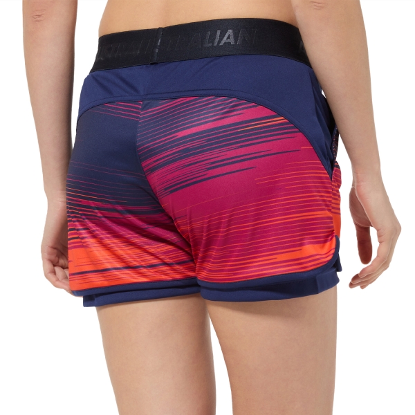 Australian Gradient Lines 2 in 1 4in Pantaloncini - Blu Cosmo