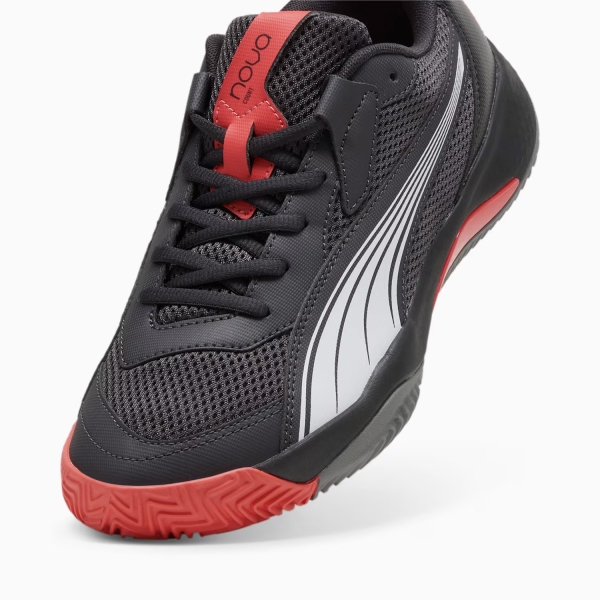 Puma NOVA Court Men s Padel Shoes Flat Dark Gray Puma Black