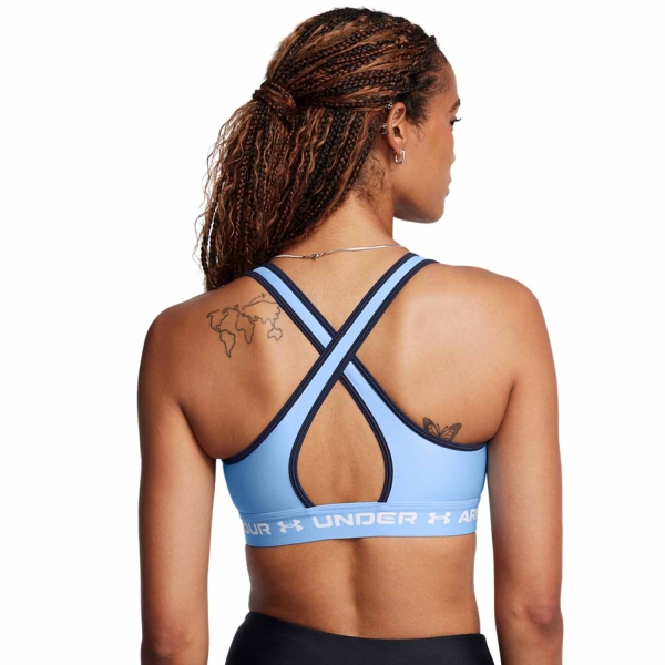 Under Armour Crossback Mid Women's Sports Bra Horizon Blue