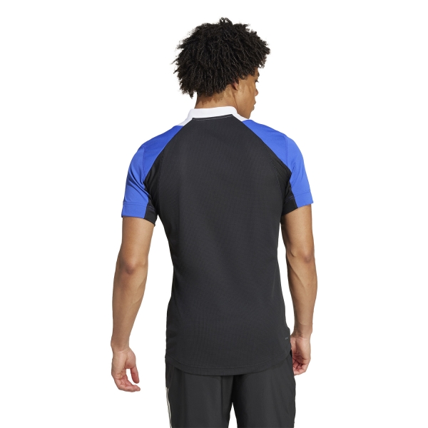 adidas FreeLift Pro Logo Polo - White/Lucid Blue/Black