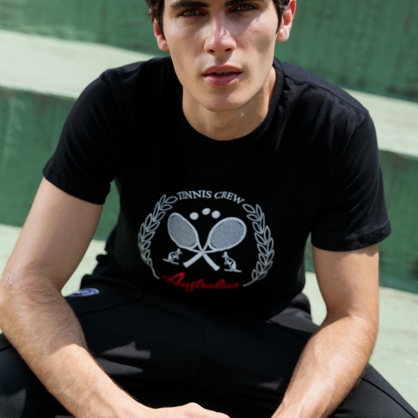 Australian Crew Logo Maglietta - Nero
