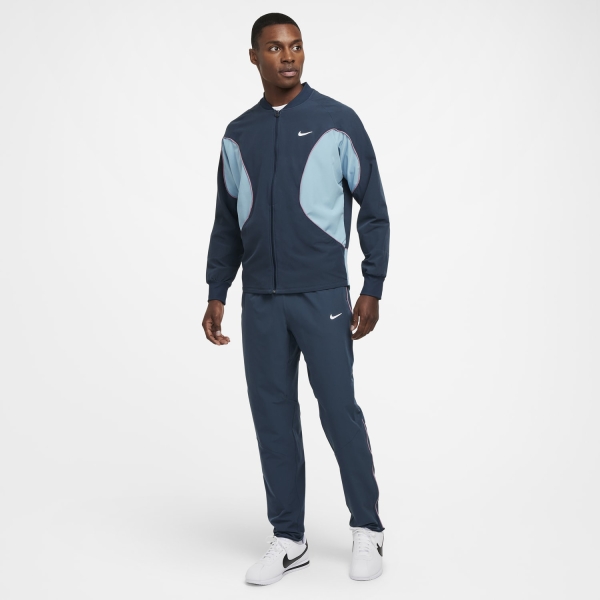 Nike Court Advantage Jacket - Armory Navy/Denim Turquoise/White