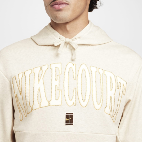 Nike Court Heritage Hoodie - Light Orewood Brown/Pale Ivory