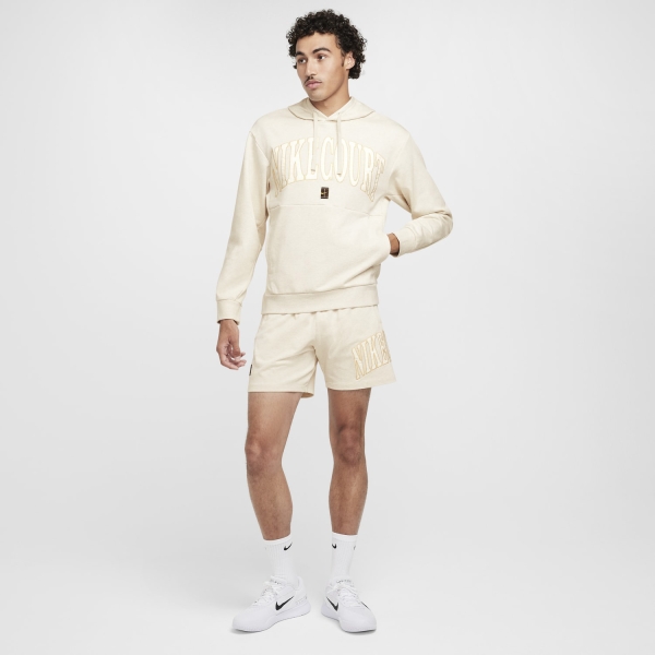 Nike Court Heritage Hoodie - Light Orewood Brown/Pale Ivory