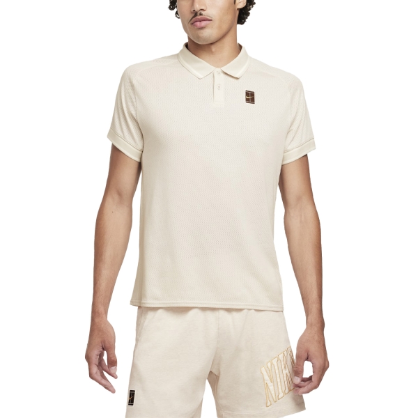 Men's Tennis Polo Nike Court Heritage Pro Polo  Light Orewood Brown FQ2101104