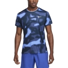 Nike Court Advantage Printed T-Shirt - Armory Navy/White