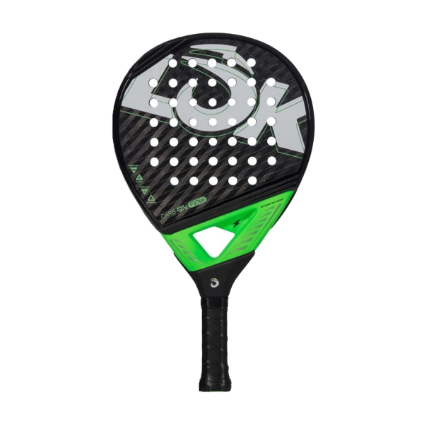 LOK Carb-On Padel Racket LOK CarbOn Flow Padel  Black/Green LORK1FA1U0015F