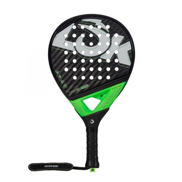 LOK Carb-On Flow Padel - Black/Green