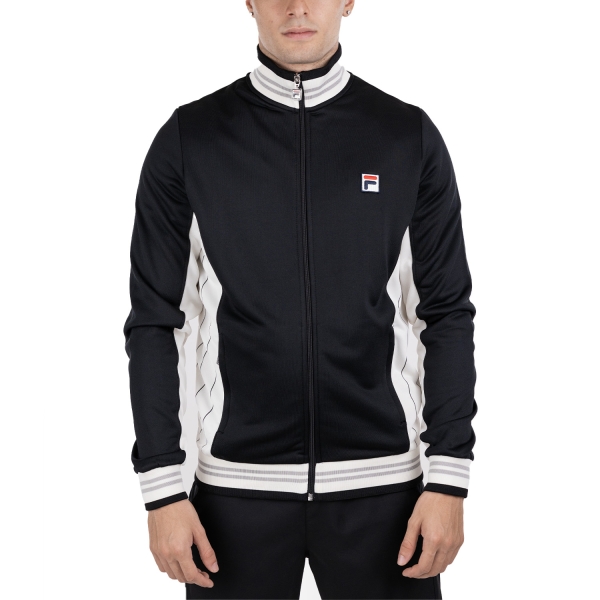 Men's Tennis Jackets Fila Bjorn Jacket  Black/White Alyssum FBM2310319020