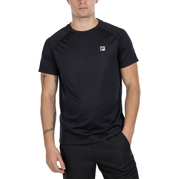 Maglietta Tennis Uomo Fila Huds Maglietta  Black TFM242301900