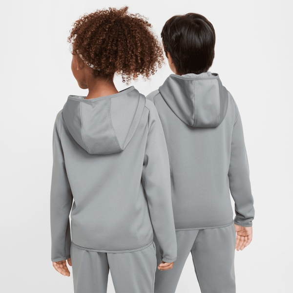 Nike Therma-FIT Sudadera Niños - Smoke Grey/White
