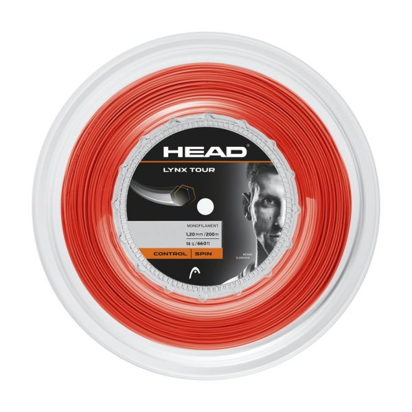 Monofilament String Head Lynx Tour 1.20 200 m Reel  Orange 281799 18OR