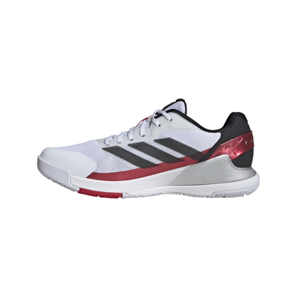 adidas Crazyquick LS Padel - Cloud White/Core Black/Lucid Red
