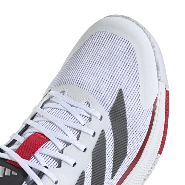 adidas Crazyquick LS Padel - Cloud White/Core Black/Lucid Red