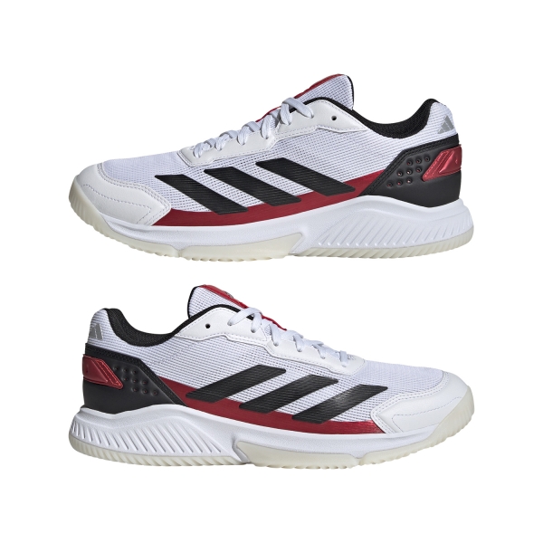adidas Courtquick Padel - White/Core Black/Lucid Red