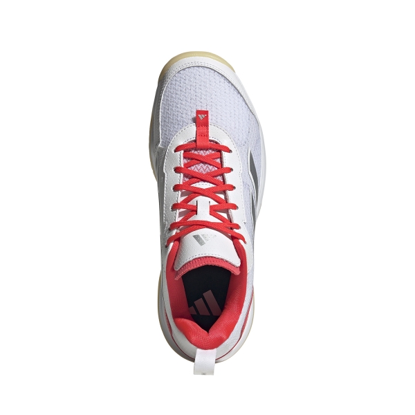 adidas AvaFlash - Cloud White/Silver Metal/Lucid Red