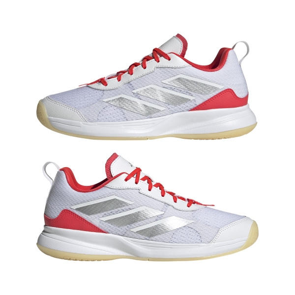 adidas AvaFlash - Cloud White/Silver Metal/Lucid Red