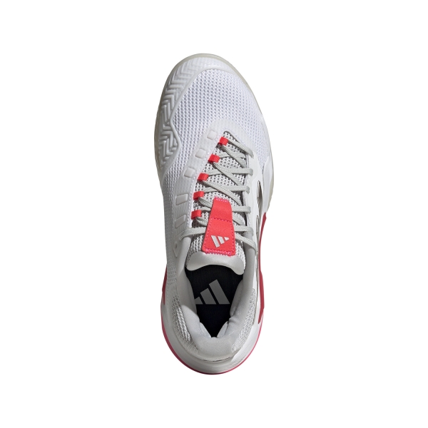 adidas Barricade 13 - Cloud White/Champagne Metalic/Lucid Red
