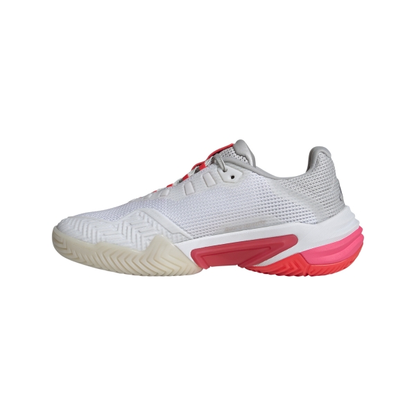 adidas Barricade 13 - Cloud White/Champagne Metalic/Lucid Red