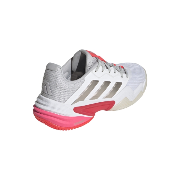 adidas Barricade 13 - Cloud White/Champagne Metalic/Lucid Red