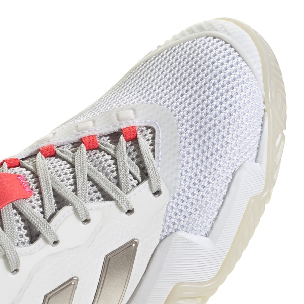 adidas Barricade 13 - Cloud White/Champagne Metalic/Lucid Red