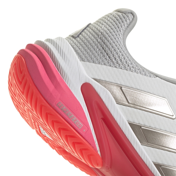 adidas Barricade 13 - Cloud White/Champagne Metalic/Lucid Red