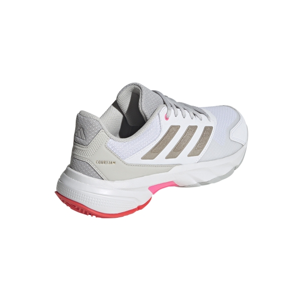 adidas Courtjam Control 3 - Cloud White/Iron Metalic/Lucid Red